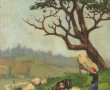 Ecole début Xxème "Jeune gardienne de ch