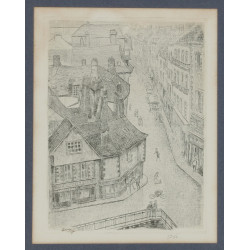 Jean CAVENG (1905-1993) "Rue de Quimper"