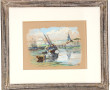 Adrien RAVALLEC (1909-1993) "Le port de 