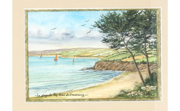Jean-Marie MISSLEN (Xxème) "La plage du 
