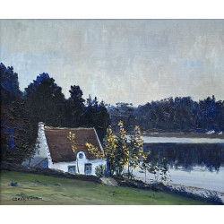 Charles VIAUD (1920-1975) "Chaumière au 