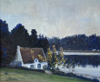 Charles VIAUD (1920-1975) "Chaumière au 