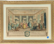 Deux gravures en couleurs, encadrées, d'