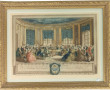 Deux gravures en couleurs, encadrées, d'