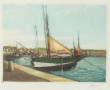 GAUGUET (XIXè-Xxè) "Bateau de pêche au m