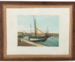 GAUGUET (XIXè-Xxè) "Bateau de pêche au m