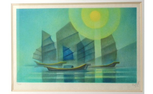 Louis TOFFOLI (1907-1999) "Jonques", lit