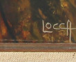 LOCCA (Xxème) "Femme au miroir", huile s