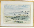 Georges MOUGENOT (XXème) "Barques au mou