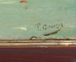 P.GOUAZEC (Xxème) "Marine par temps calm