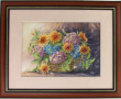 MISSLEN (Xxème) "Panier d'hortensias et 