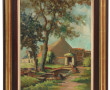 L.CHAPAT (Xxème) "Lavandières, fontaine 
