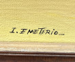 I.EMETERIO (Xxème) "Nature morte aux pom