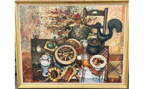 Roger DUCROT (1934) "Nature morte à la r