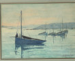 Y. QUINTIN (Xxème) "Marine au couchant",