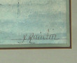 Y. QUINTIN (Xxème) "Marine au couchant",