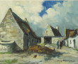 Guy PENNAMEN (1932-2022) "Cour de ferme"