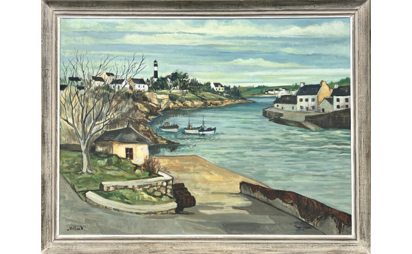 Abel VILLARD (1871-1969) "Port de Doëlan