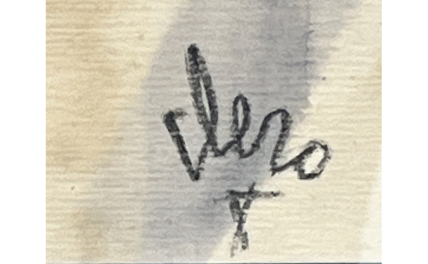 Claude CLERO (Xxème) "Régate", aquarelle