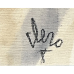 Claude CLERO (Xxème) "Régate", aquarelle