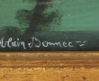Alain BONNEC (Xxème) "Couple d'amoureux 