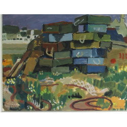 Daniel BIGER (Xxème) "Les caisses de poi