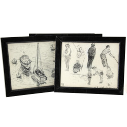 Monogramme "AG", années 60 - Lot de 4 de
