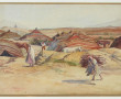 Ecole Orientaliste (Xxème) "Campement" e