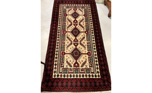 Tapis en laine points noués dans les ton