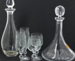 Petit service de verres à pied en verre 