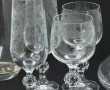 Petit service de verres à pied en verre 