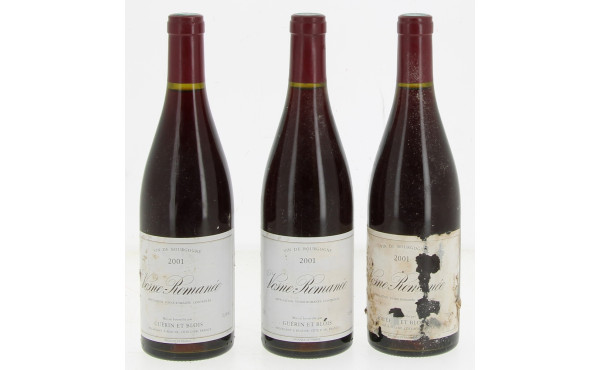 3 B VOSNE ROMANEE 2001 Guérin et Blois 