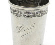 Timbale en argent, poinçon minerve, avec