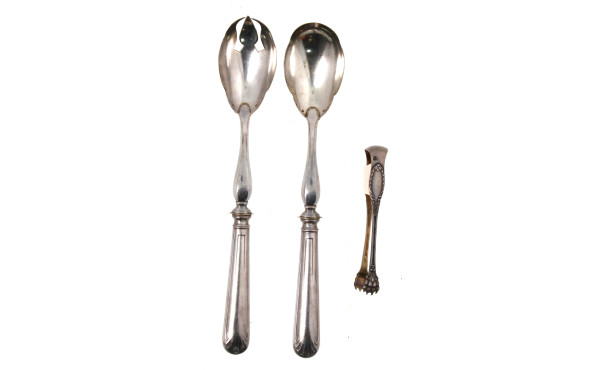 Pince à sucre en argent , poinçon minerv