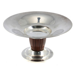 Coupe ART DECO sur piédouche en métal ar
