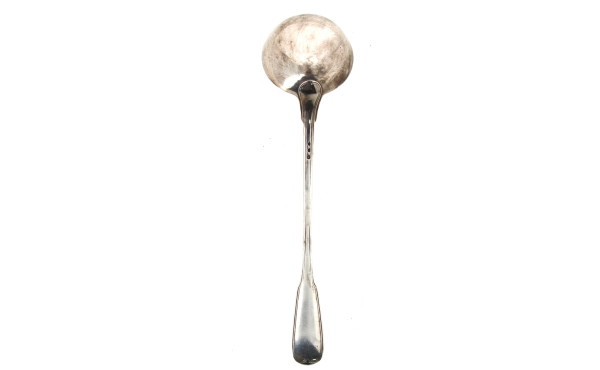 Louche en argent, poinçon coq, XIXème, m