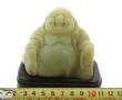 BOUDDHA souriant, sujet en néphrite vert
