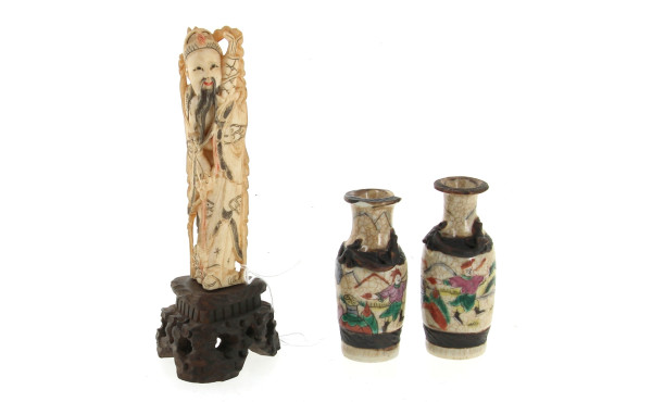 CHINE - "Vieux sage", statuette en ivoir