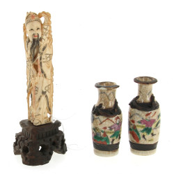 CHINE - "Vieux sage", statuette en ivoir
