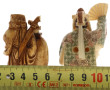 Netsuké polychrome et tabatière à décor 