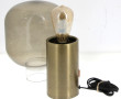 Lampe à poser moderne en métal brossé et