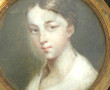Ecole XIXème "Portrait de jeune fille", 
