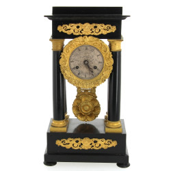 Pendule portique Napoléon III en bois no