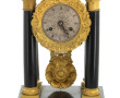 Pendule portique Napoléon III en bois no