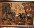 VAN DER HAEGEN (Xxème) "Scène de marché 