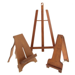 3 chevalets en bois à poser, H 30 cm (2)
