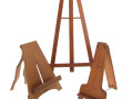 3 chevalets en bois à poser, H 30 cm (2)