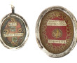 Deux petits reliquaires anciens, métal e