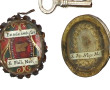 Deux petits reliquaires anciens, métal e