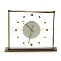 Pendule JAZ en laiton, H 15,5 x L 20 cm 